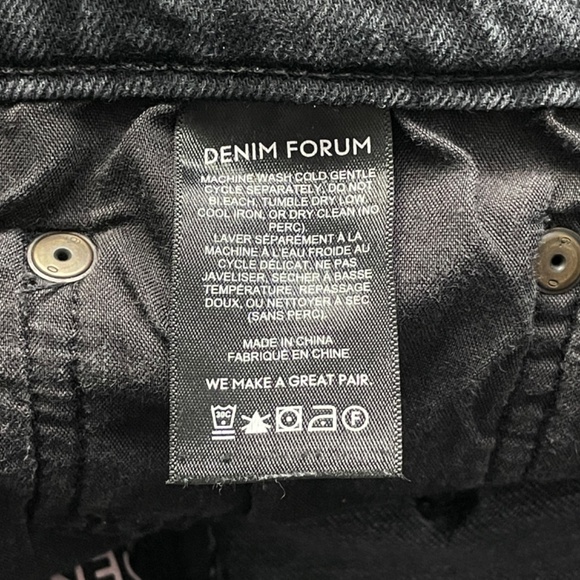 DENIM FORUM Yoko High Waist Jeans Button Fly 28 - Picture 10 of 11